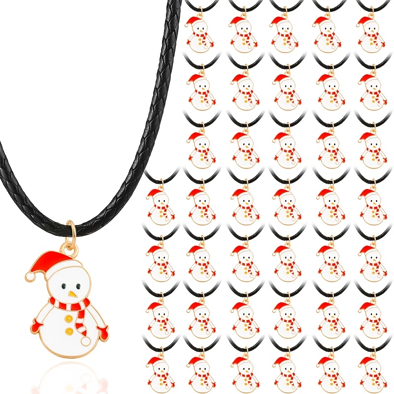 20pcs Alloy Enamel Pendant Necklace Set, Adjustable Chains